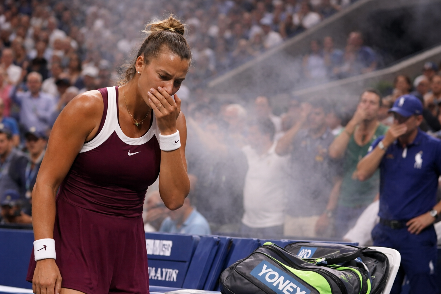 Aryna Sabalenka stops US Open match devido a forte cheiro de cannabis na quadra
