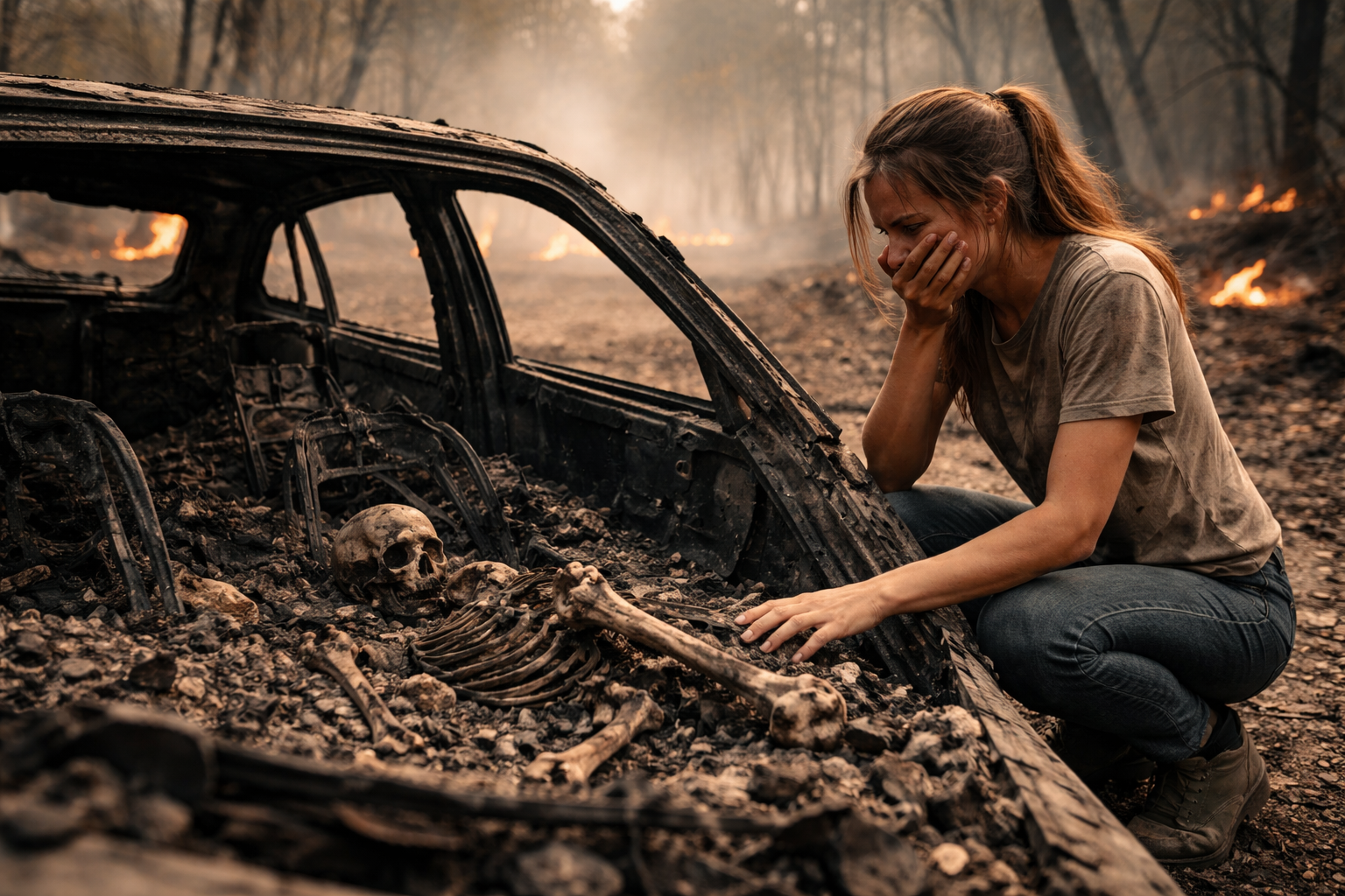 Daughter Finds Human Bones in Burned Car of Parents Killed in Spanish Wildfires, Demands Investigation