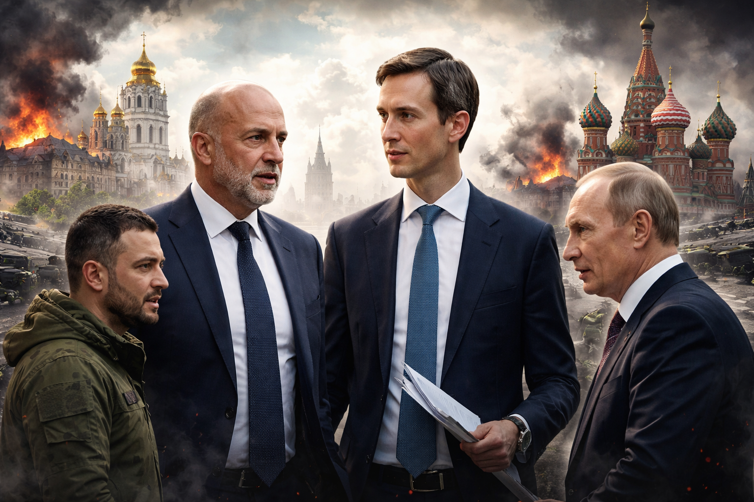 Witkoff and Kushner Hold Talks in Kyiv and Moscow Amid Russia-Ukraine Conflict