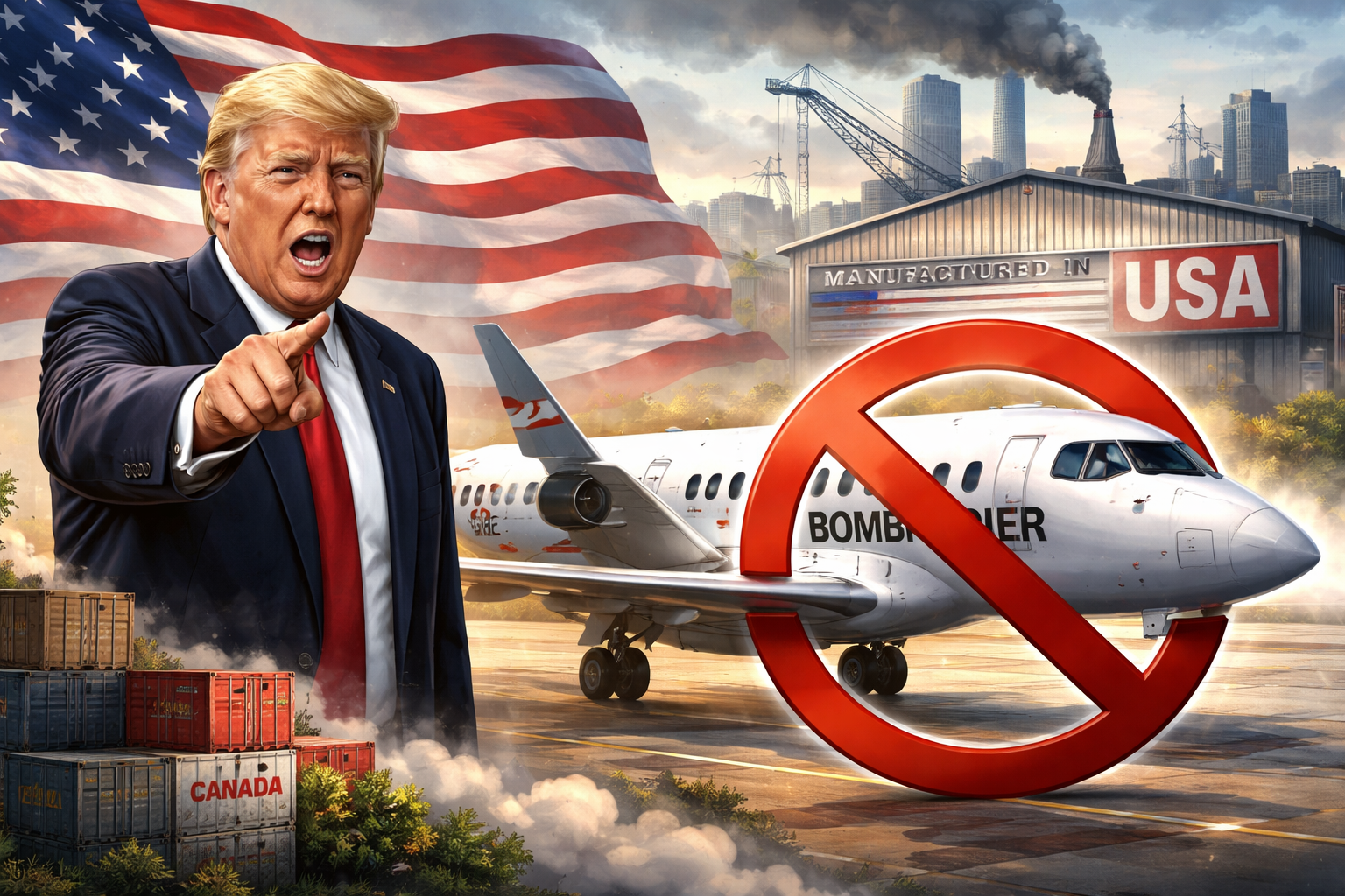 Trump Threatens to Block Bombardier Planes from US Market Over Domestic Manufacturing Demands