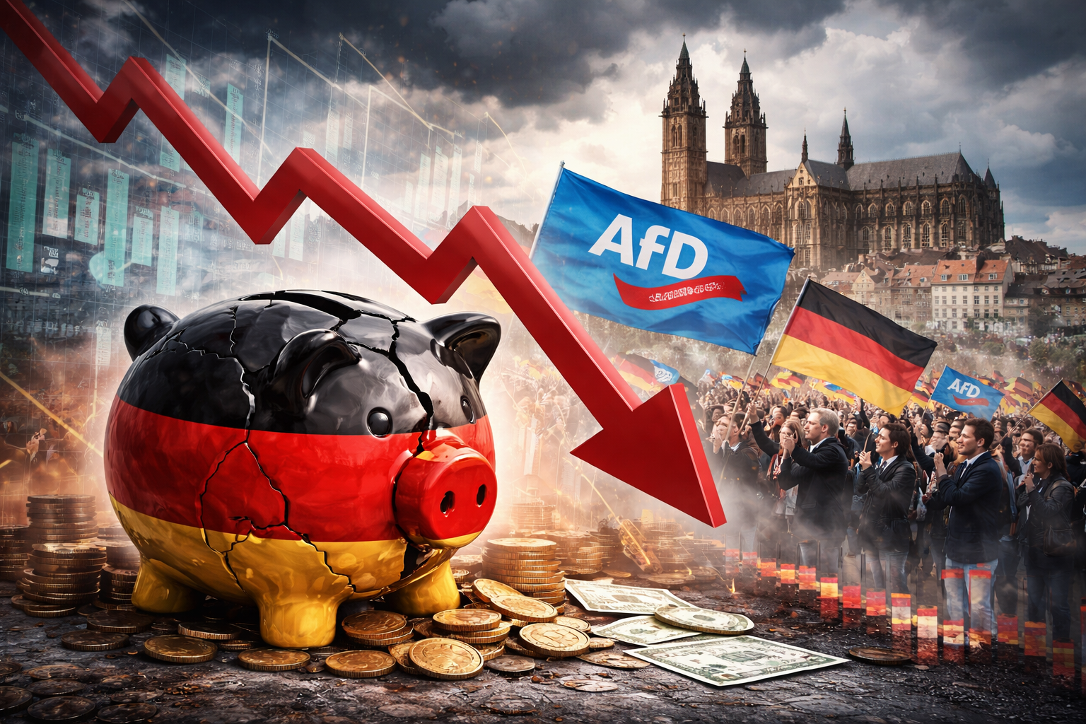 German Economy Concerns Rise After Far-Right AfD Wins Saxony-Anhalt Election