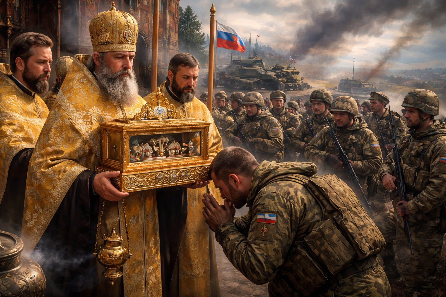 Russian Orthodox Church Sends Relics of Medieval Prince to Troops in Ukraine
