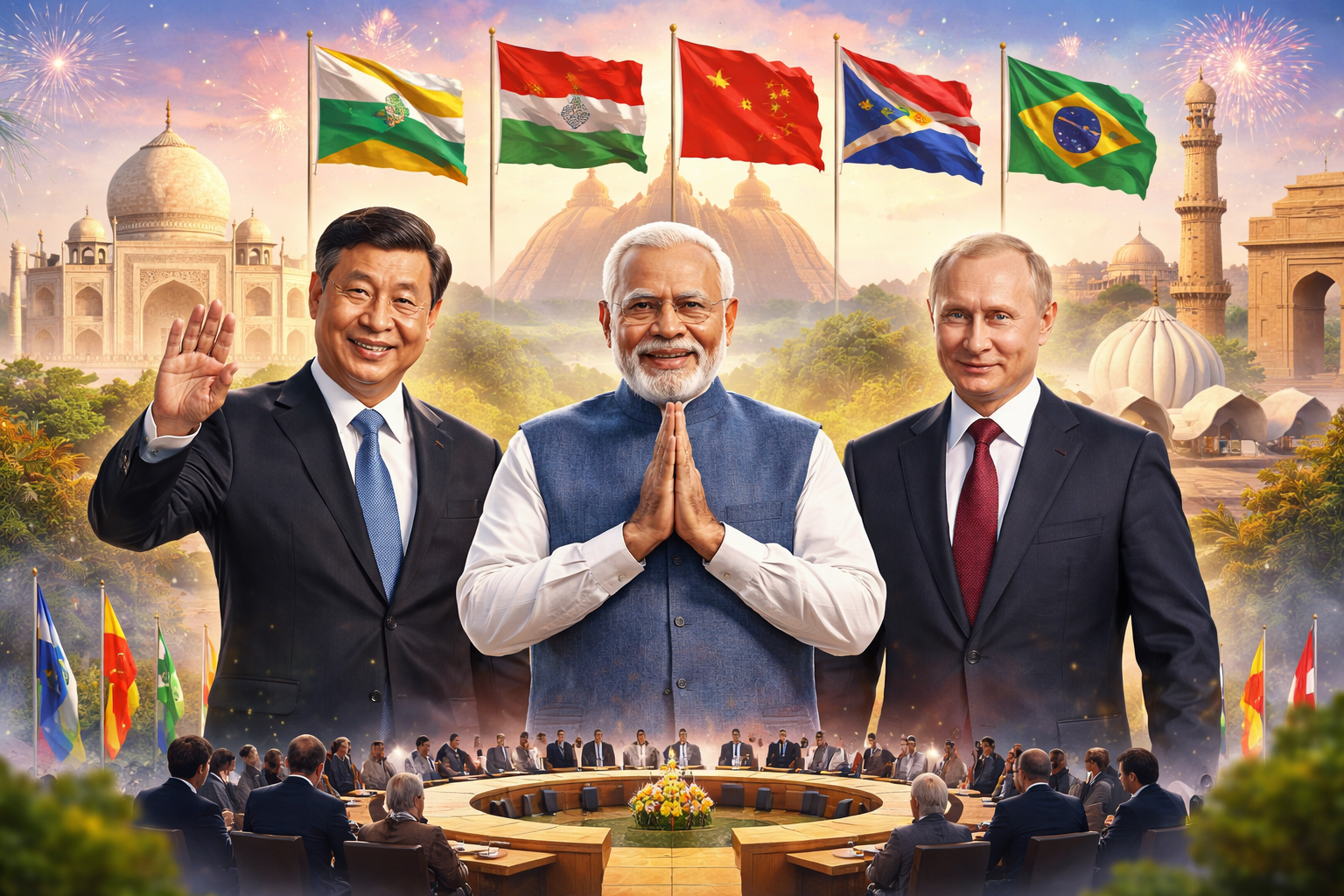 India’s BRICS Summit Highlighted by Visits from Xi Jinping and Vladimir Putin