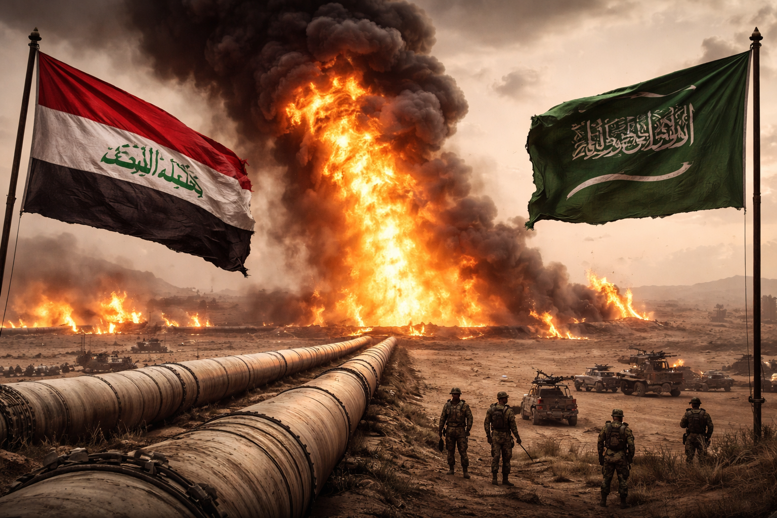 Iraq Confirms Saudi Pipeline Attack Originated on Its Soil Amid Regional Tensions