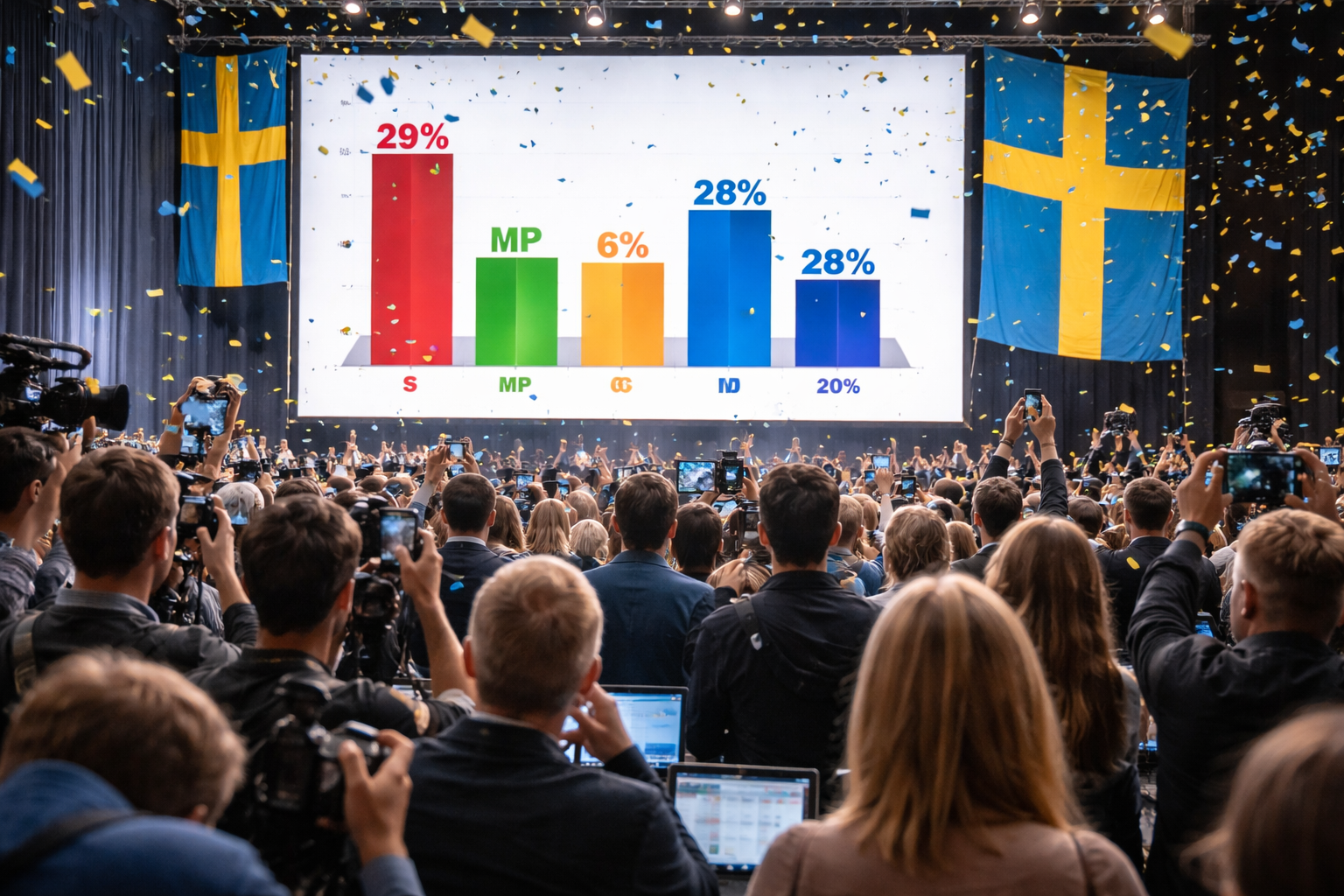 Swedish Election Too Close to Call as Centre-Left Holds Narrow Lead