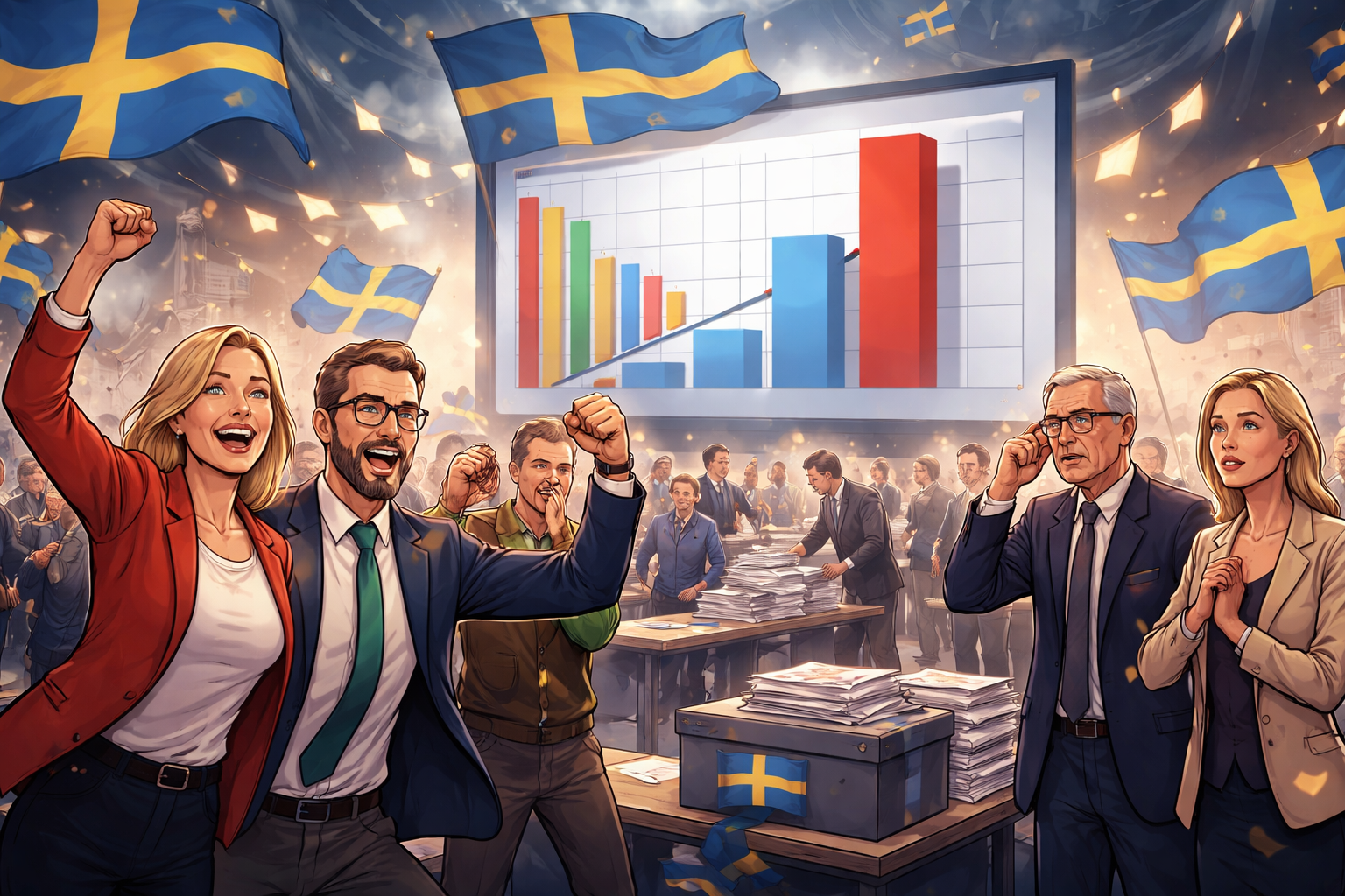 Swedish Center-Left Opposition Expands Lead Amid Unfinished Vote Count