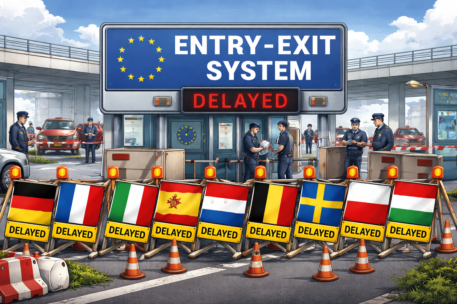 Nine EU Countries Delay Full Implementation of New Entry-Exit Border System