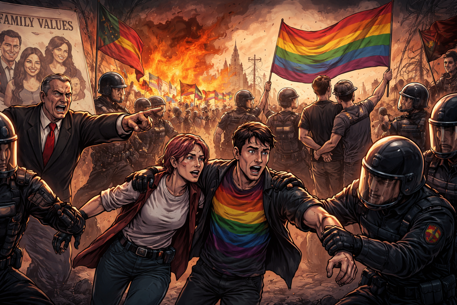 Authoritarian Regimes Target LGBTQ+ Communities to Reinforce ‘Traditional Family Values’ and Distract From Political Crises