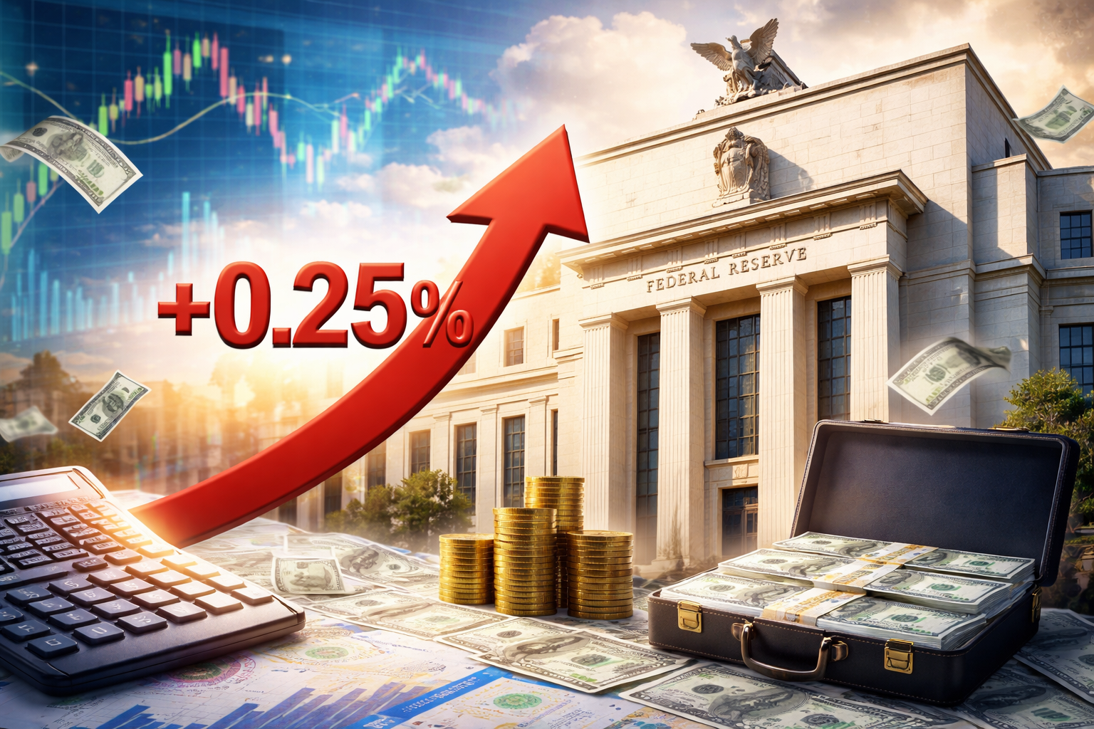 US Federal Reserve Raises Key Interest Rate by 25 Basis Points to Curb Inflation