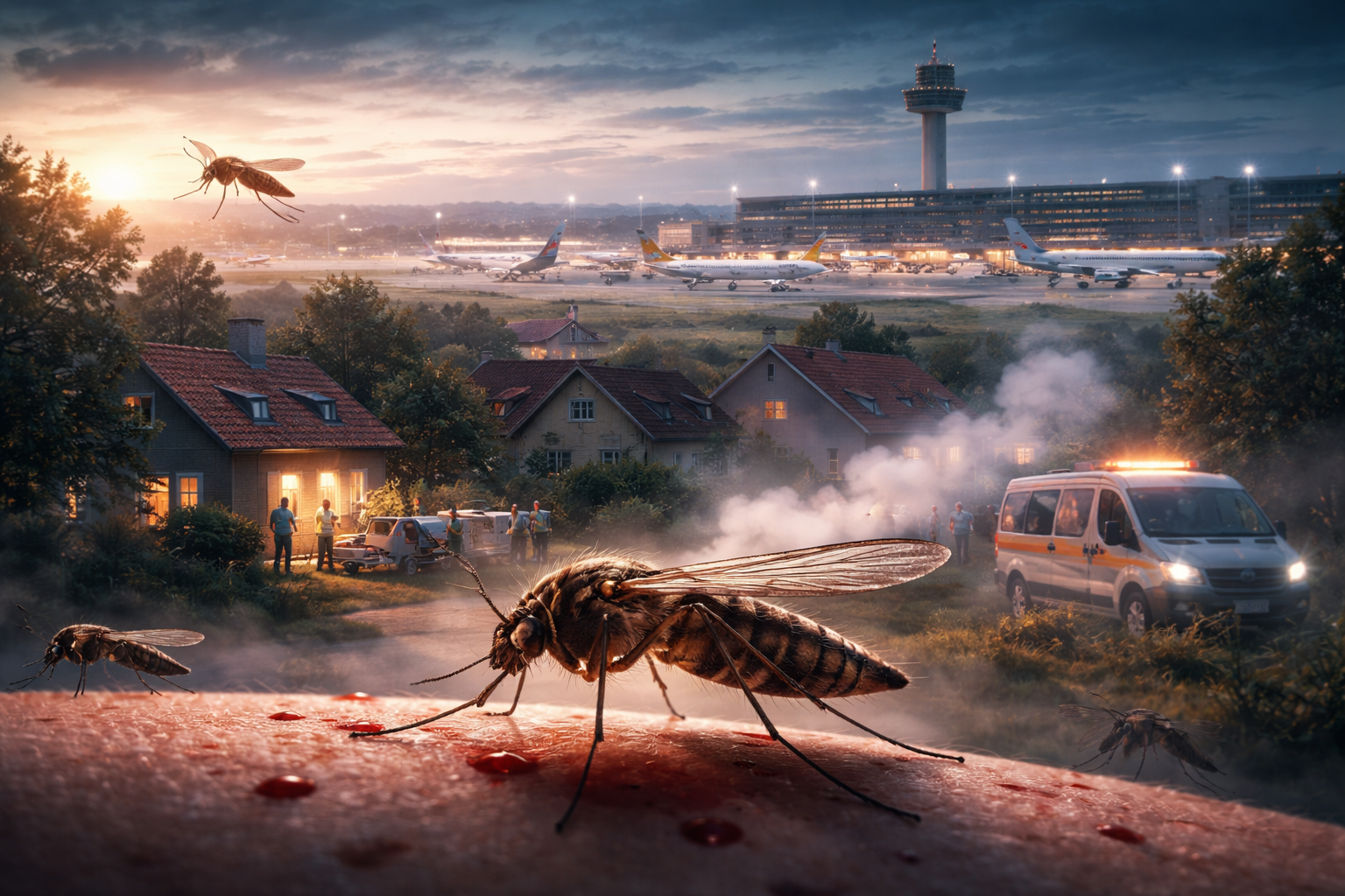 Rare Cases of Airport Malaria Reported Near Frankfurt Airport, Germany