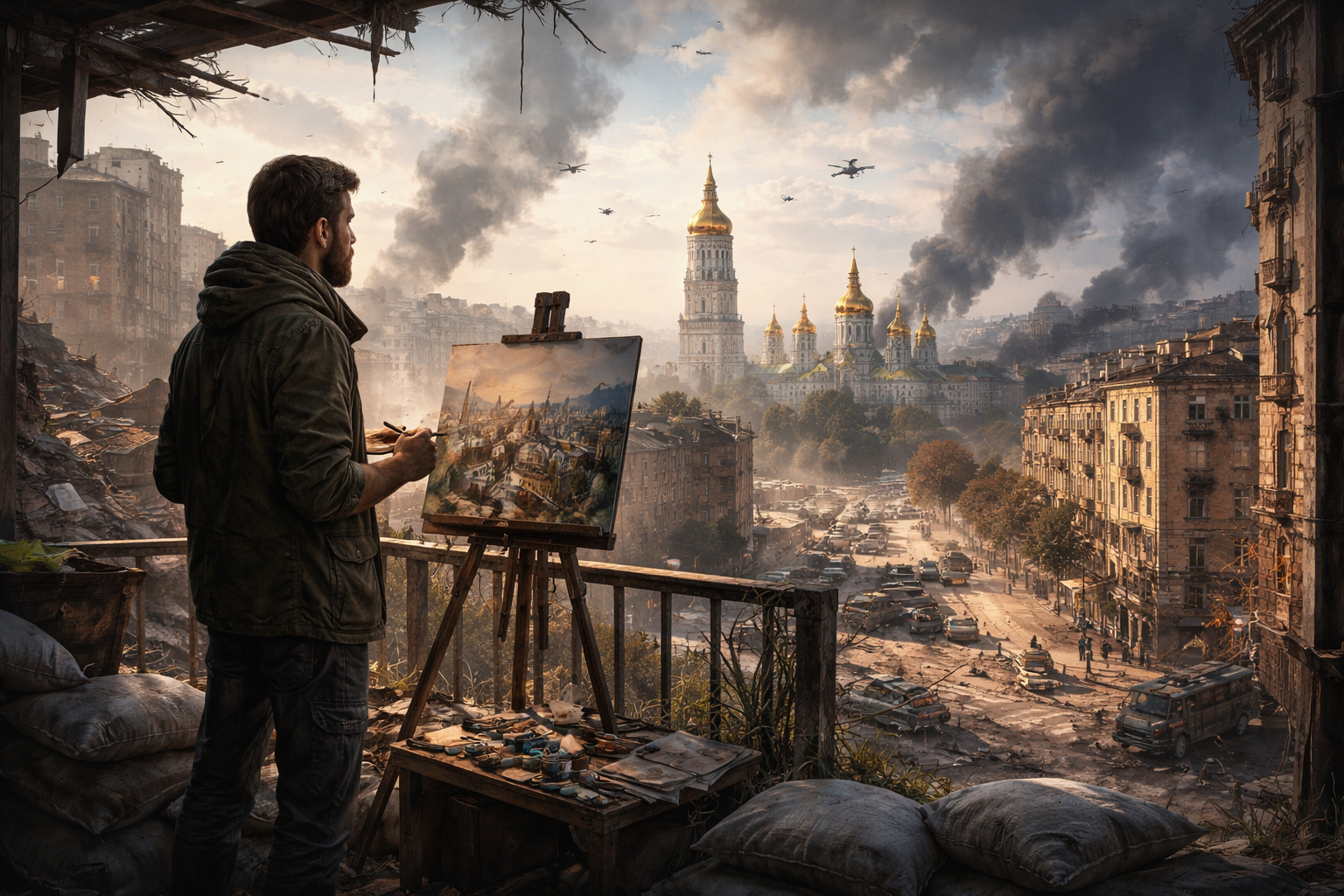 An Artist’s Search for Normalcy Amid Kyiv’s Wartime Realities