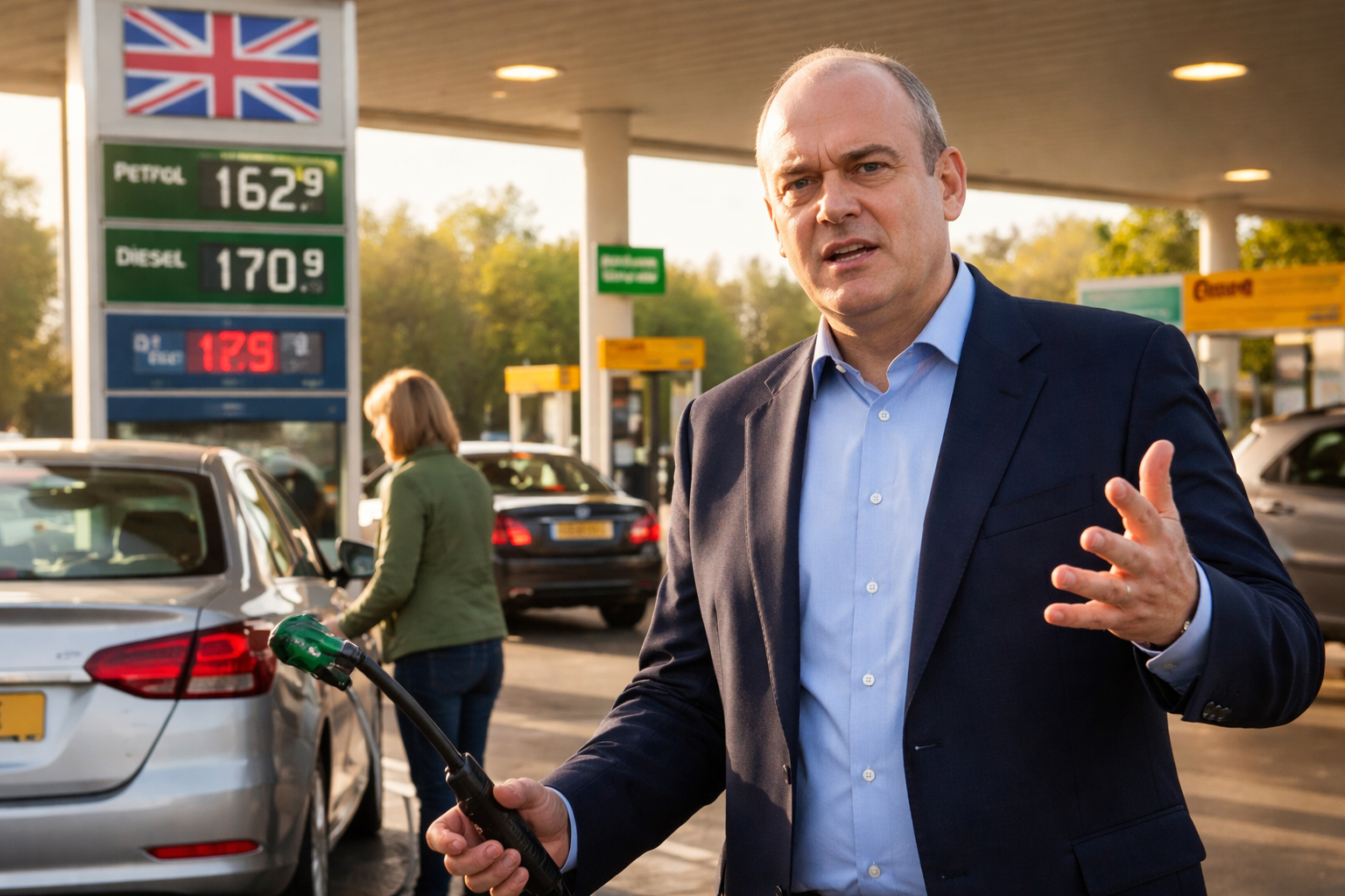 Ed Davey Urges UK Government to Cut Fuel Duty by 10 Pence Until Christmas