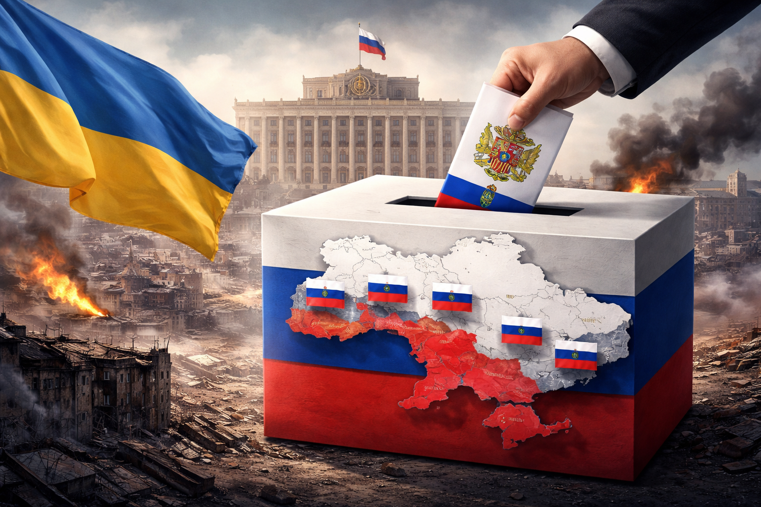 Ukraine Condemns Russia’s Inclusion of Annexed Territories in Parliamentary Elections