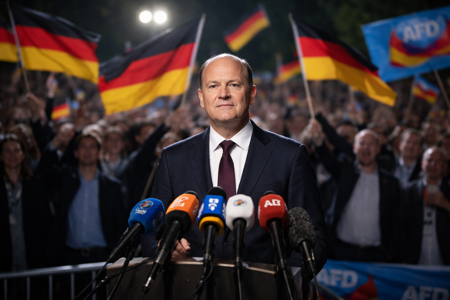 German Chancellor Vows to Stay Amid Far-Right Party’s Election Win