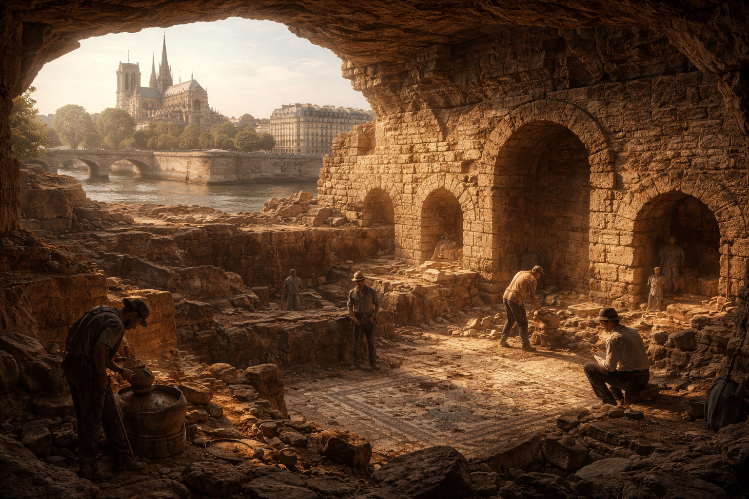 Ancient Gallo-Roman Wall Found Under Paris May Confirm Original City Location