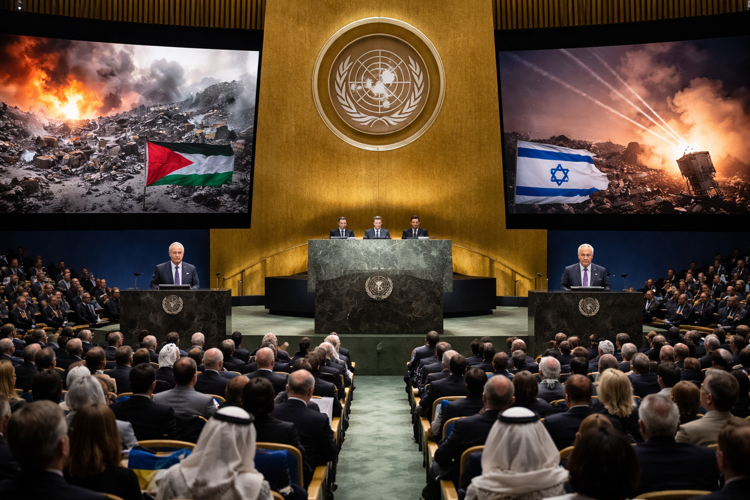 Middle East Conflict Dominates UN General Assembly as Netanyahu and Abbas Address World Leaders