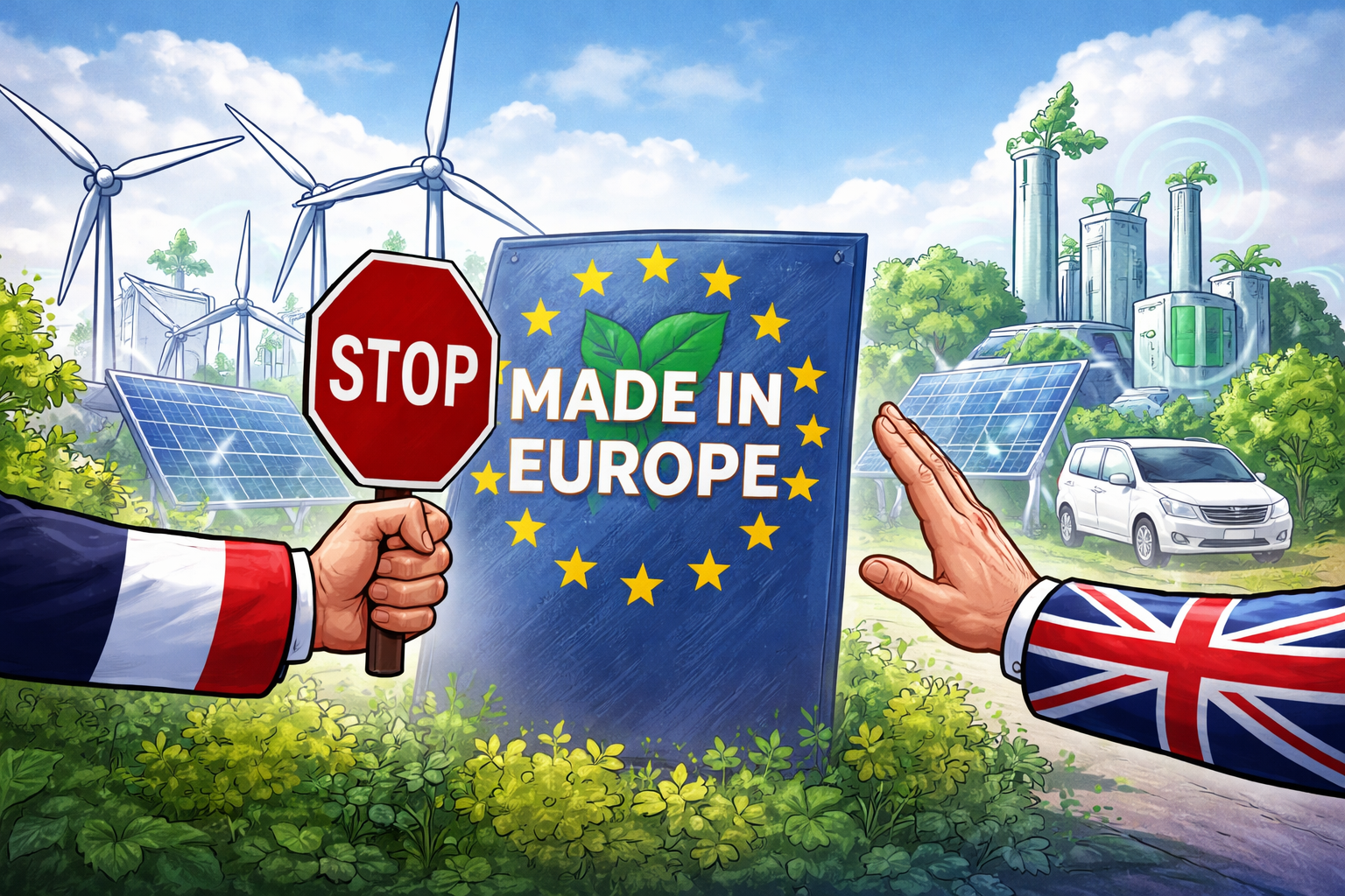 France Opposes Including UK in EU’s ‘Made in Europe’ Low-Carbon Technology Policy