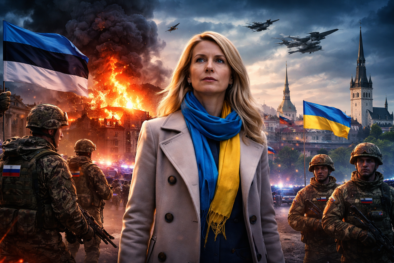 Estonian Prime Minister Accuses Russia of Arson Attack, Vows Strengthened Security and Support for Ukraine