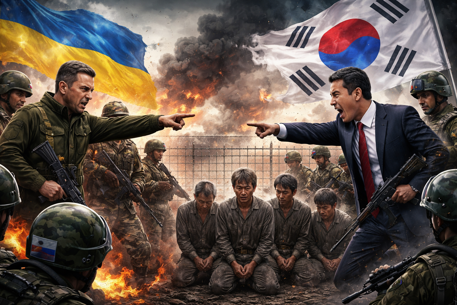 Ukraine and South Korea Clash Over Transfer of North Korean Prisoners