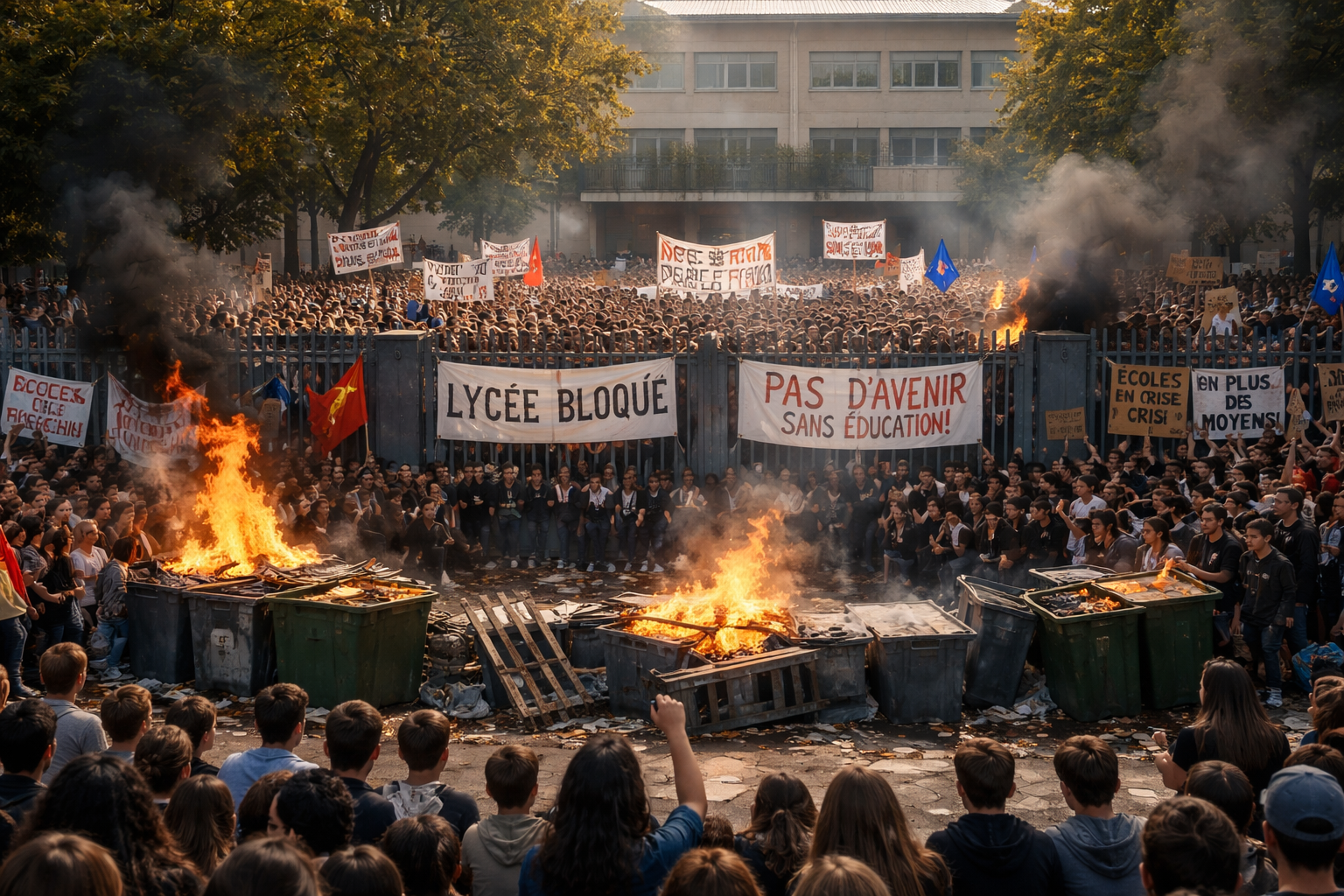 Over 400 Schools Closed in France Amid Ongoing Student Protests Over Education Conditions