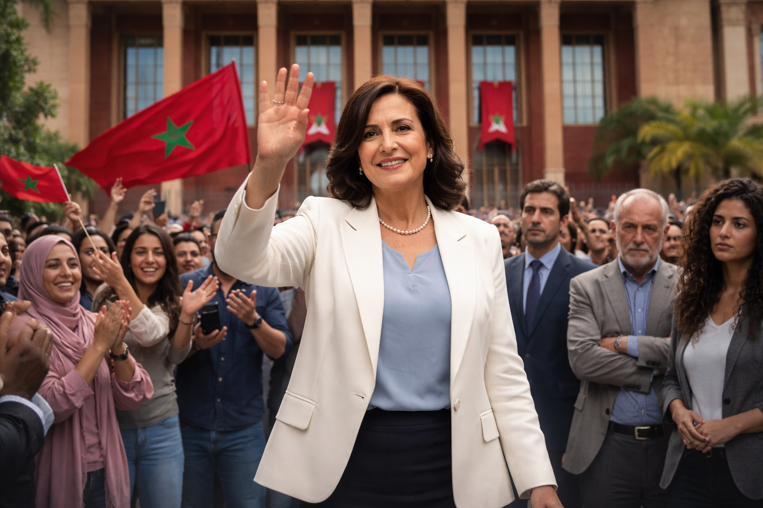 Imagem ilustrativa de Morocco appoints first female líder com reações mistas