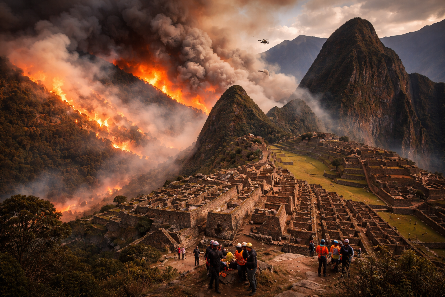 Fire Near Machu Picchu Kills One and Injures Two Amid Dry Conditions