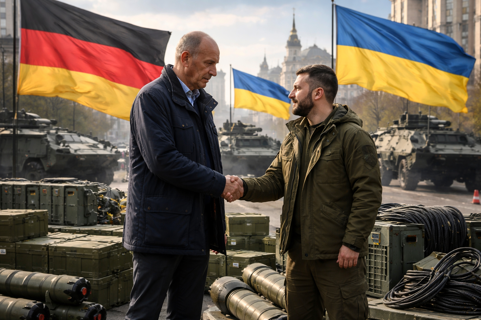 Germany 8217 s Merz em Kyiv anunciando nova ajuda militar e energética para Ucrânia