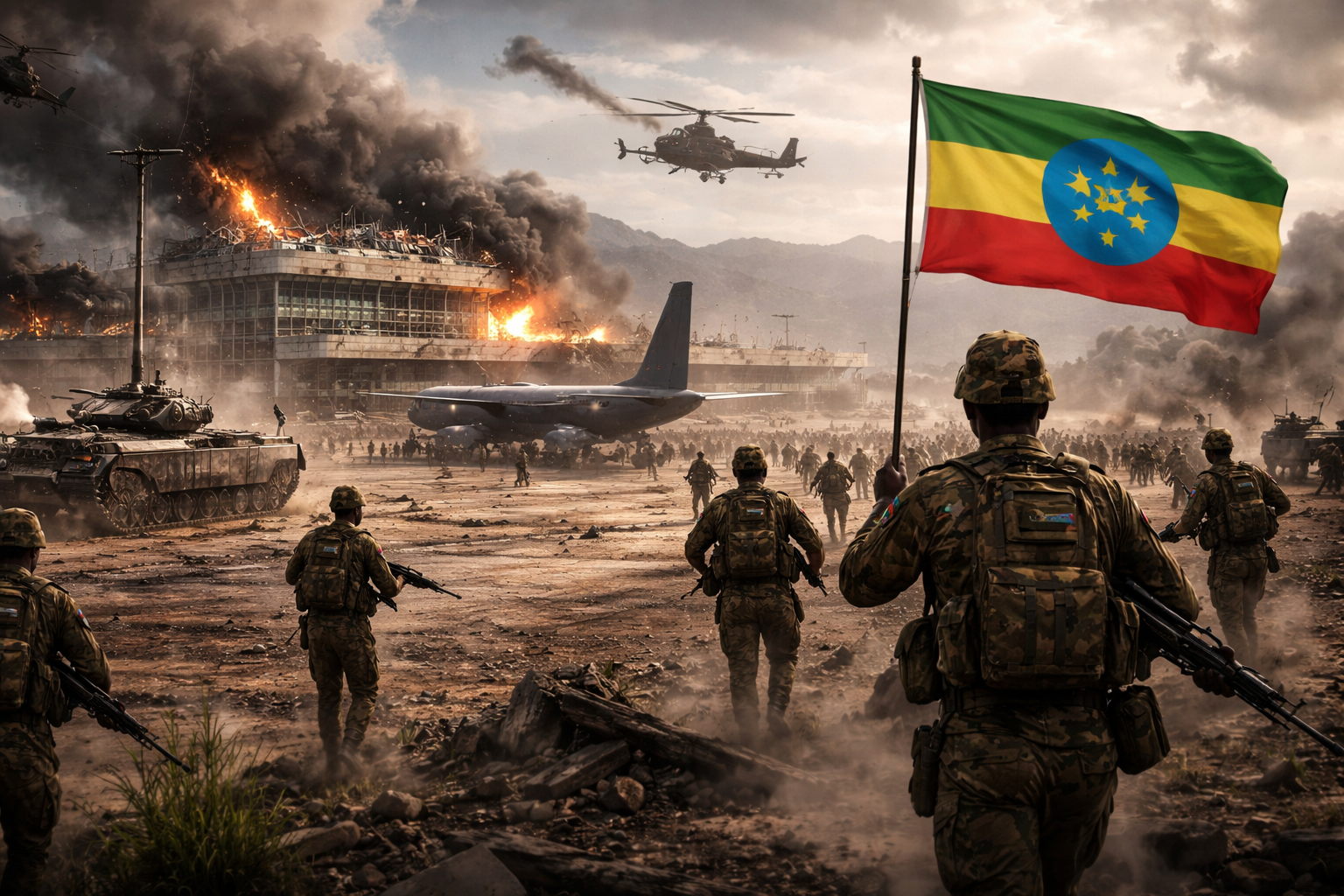 Ethiopian Government Forces Retake Airport in Tigray’s Capital Amid Renewed Conflict