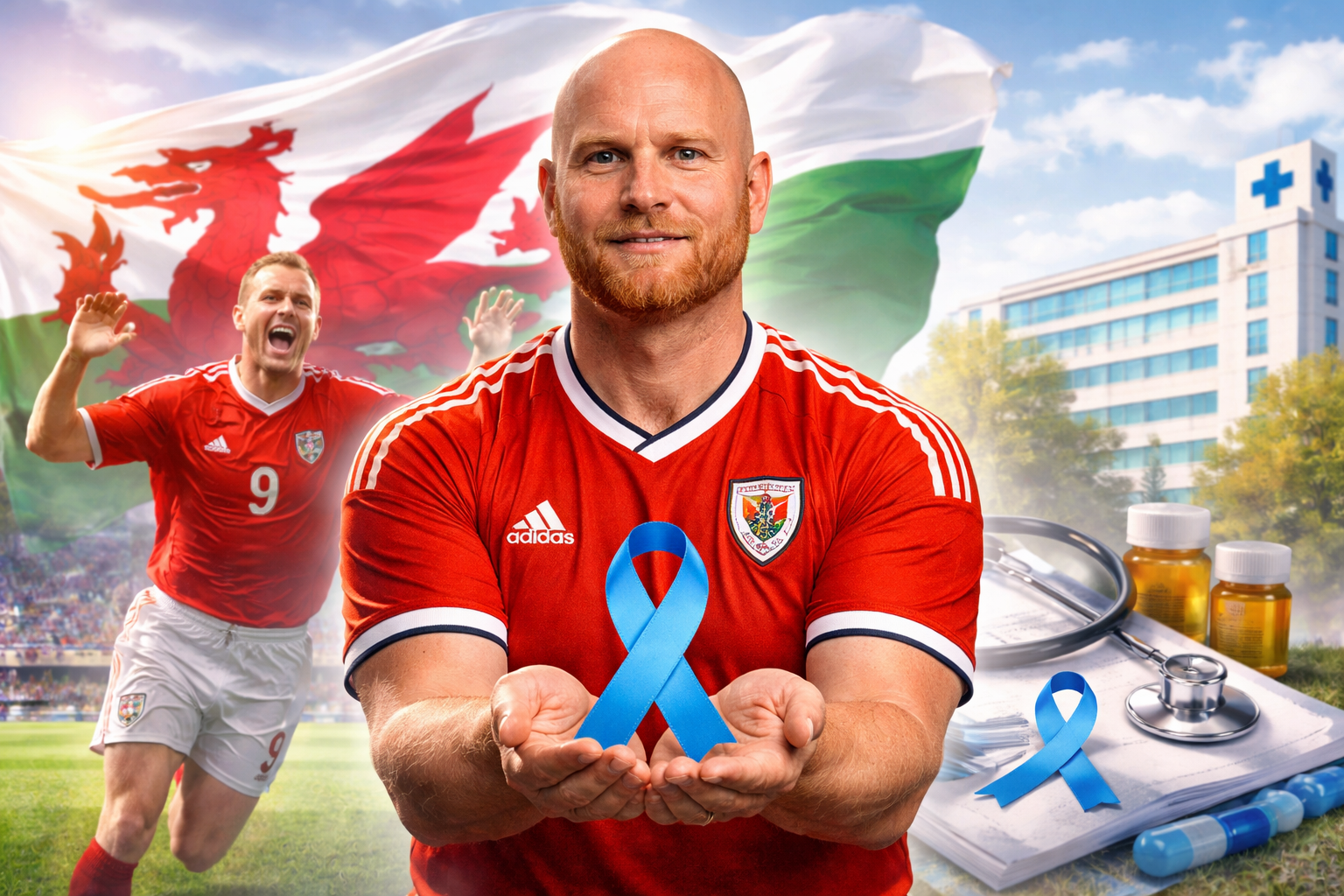 Welsh football icon John Hartson em imagem de capa horizontal 16:9