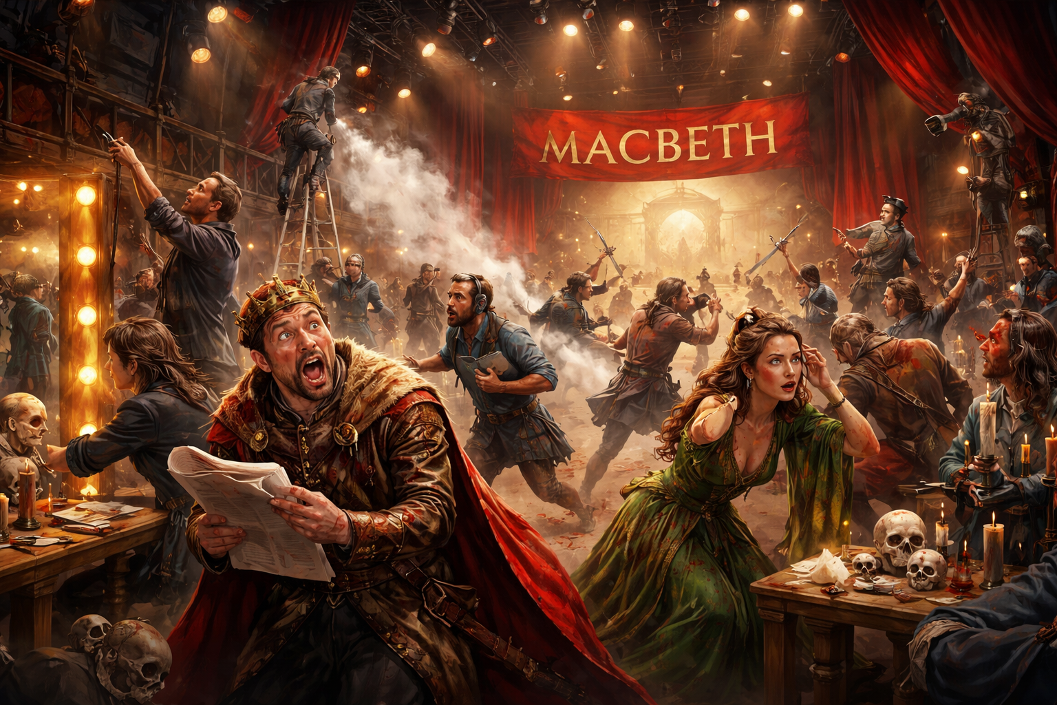 Comédie Française Comedy Captures Chaotic Countdown to Macbeth Opening Night