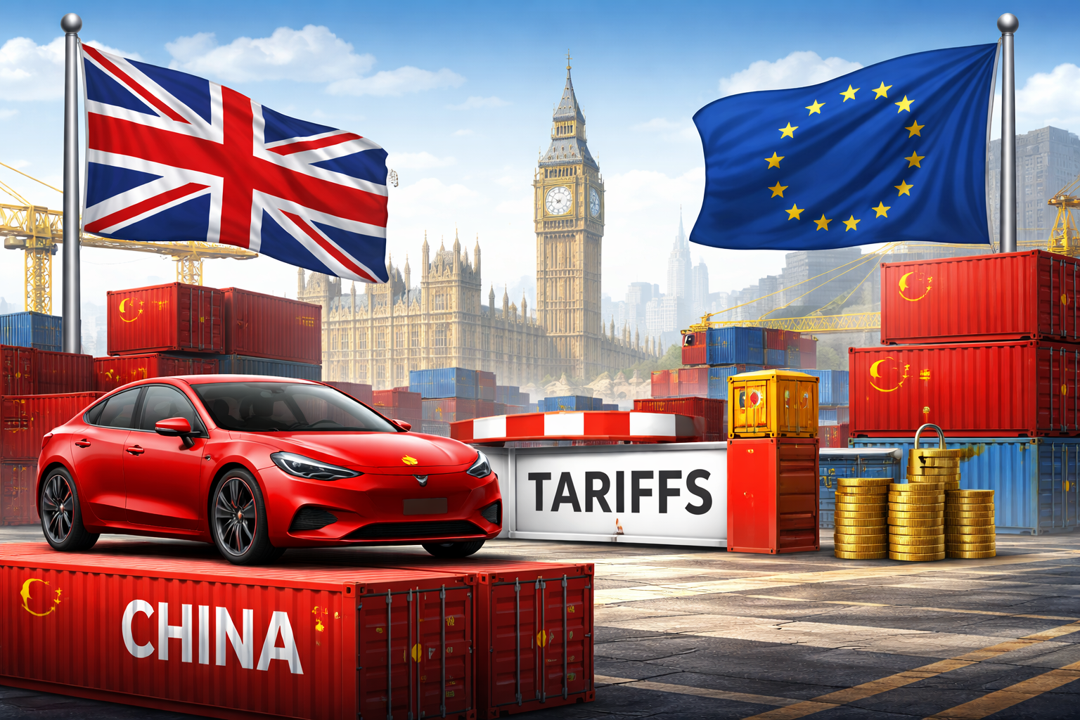 UK Considers Tariffs on Chinese Car Imports to Align With EU Policy