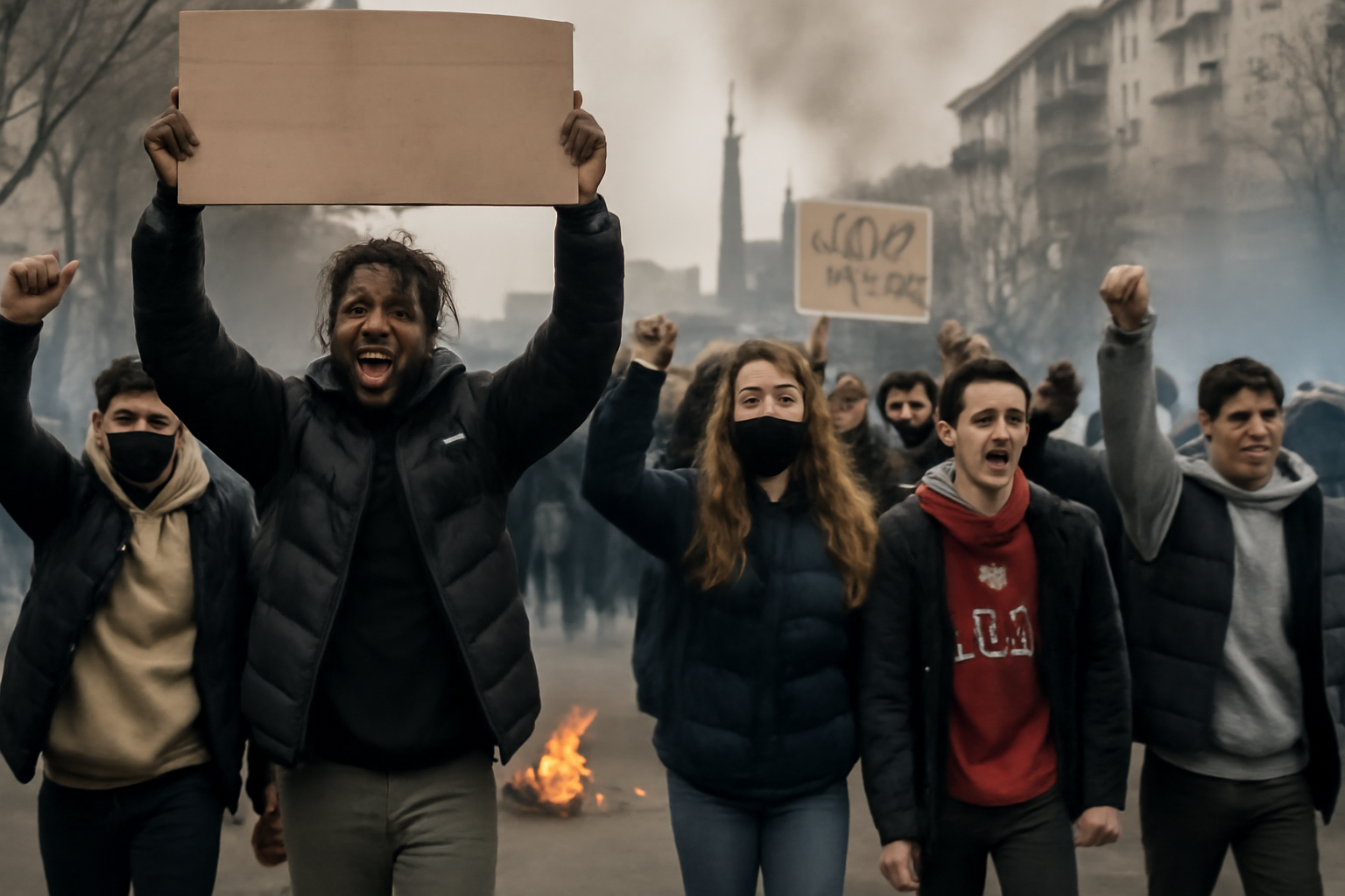 Students in Paris Suburb Protest Poor School Conditions Amid Police Clashes