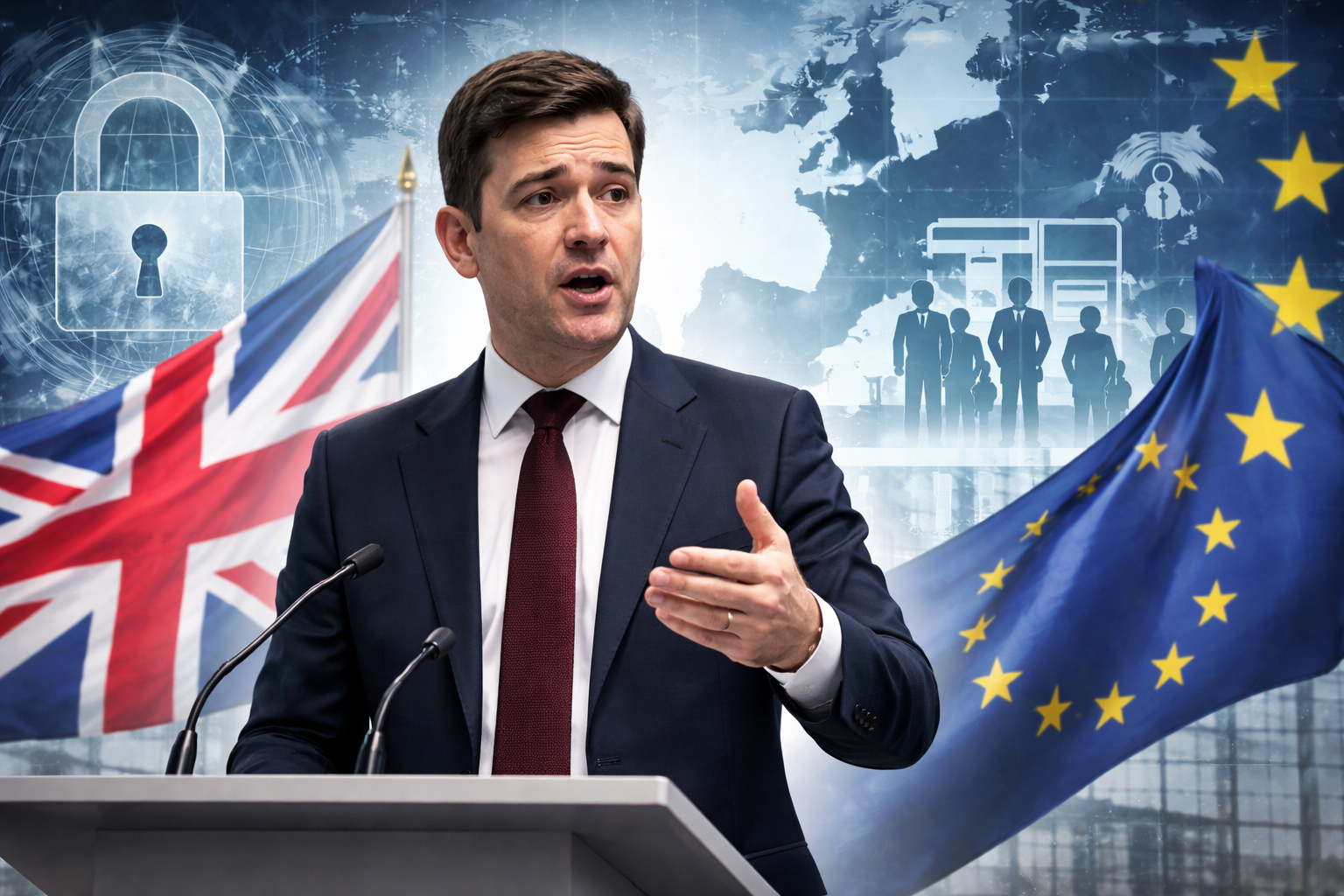 Burnham Emphasizes Public Control Over Future UK-EU Relations While Addressing Security and Immigration