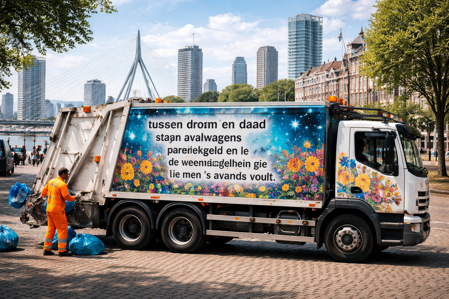 Rotterdam’s Poetry-Adorned Garbage Trucks Gain Cultural Heritage Status