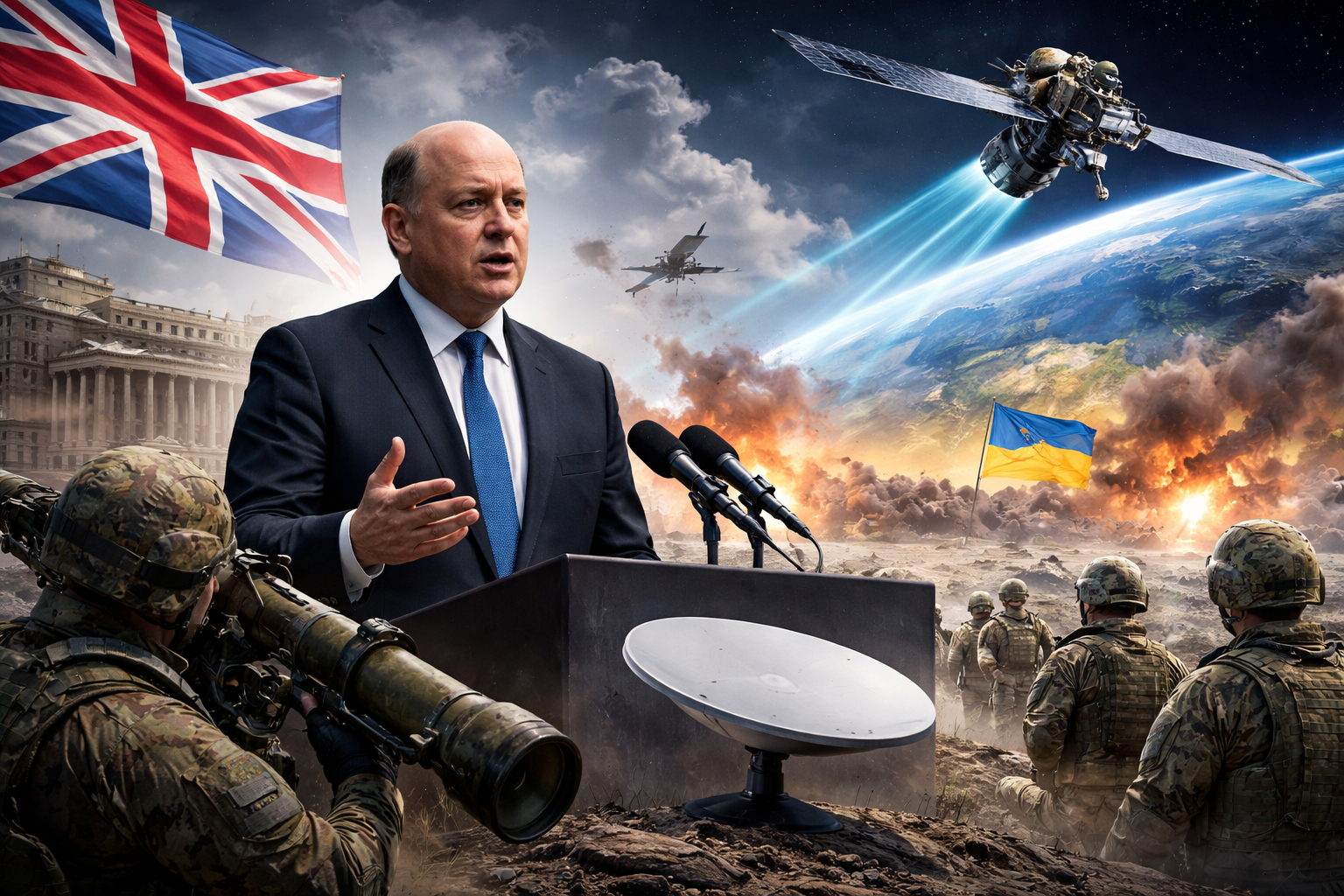 UK Defense Secretary Calls for US Support to Ukraine Amid Starlink Controversy