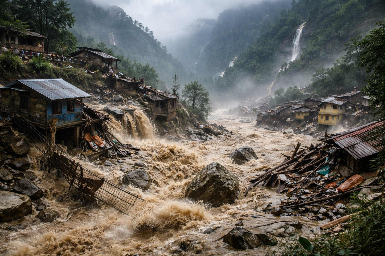 Flash Floods Ravage Villages in Central Nepal’s Gorkha District