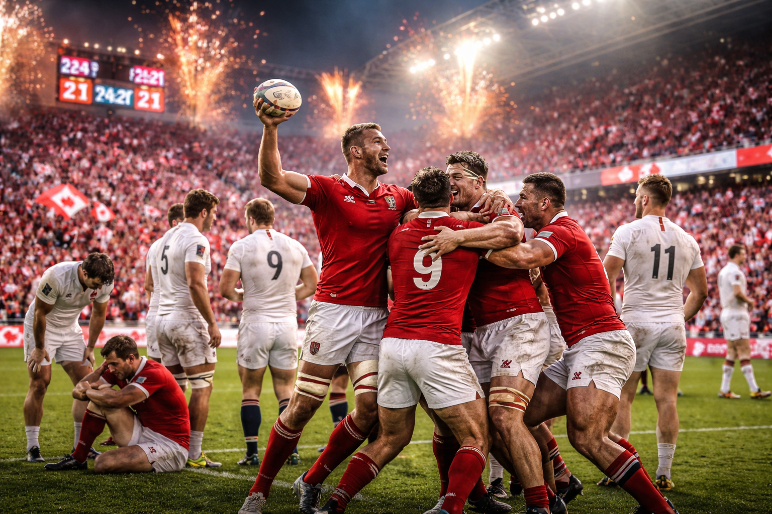 Canada Ends England’s 41-Match Unbeaten Streak with 24-21 Win in Toronto