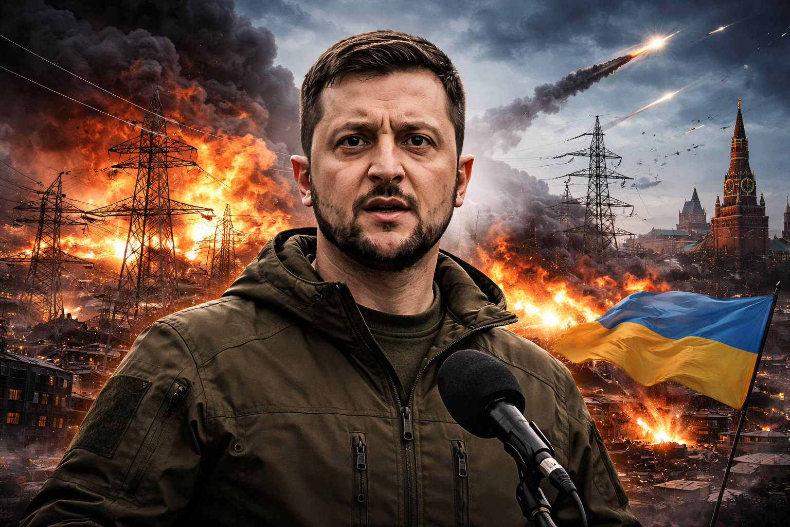 Zelenskyy Urges Global Pressure on Russia as Energy Infrastructure Attacks Rise