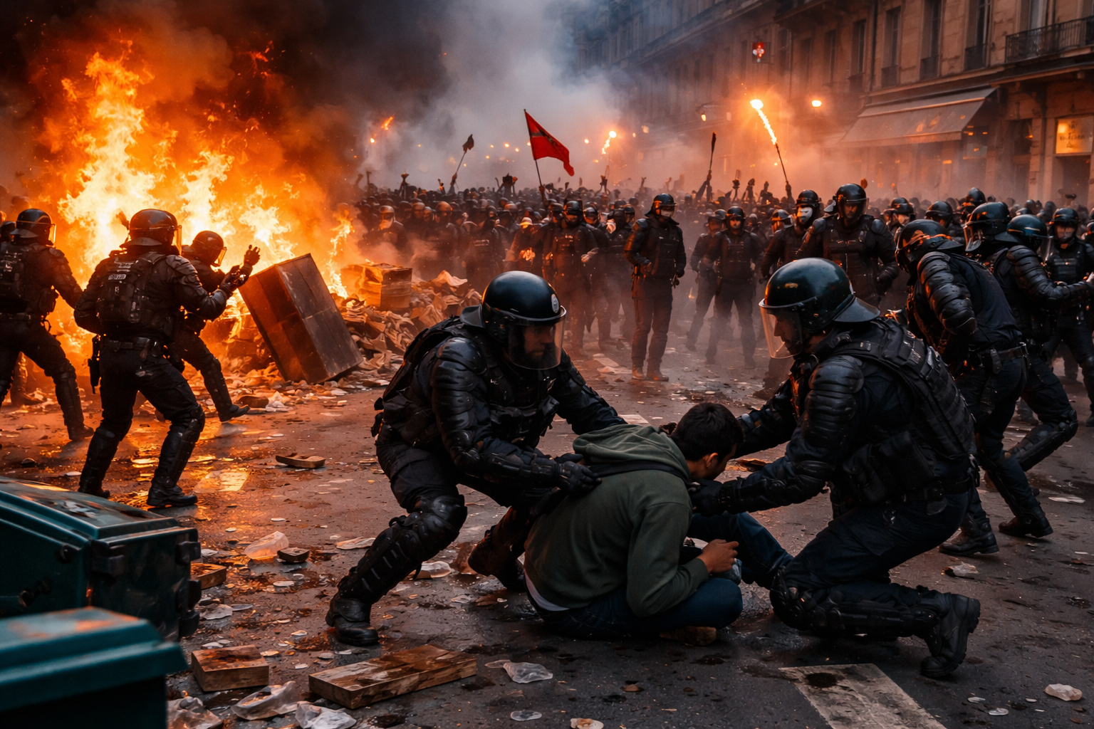 Over 400 Arrested in France Amid Nationwide Protests Over Social and Educational Issues