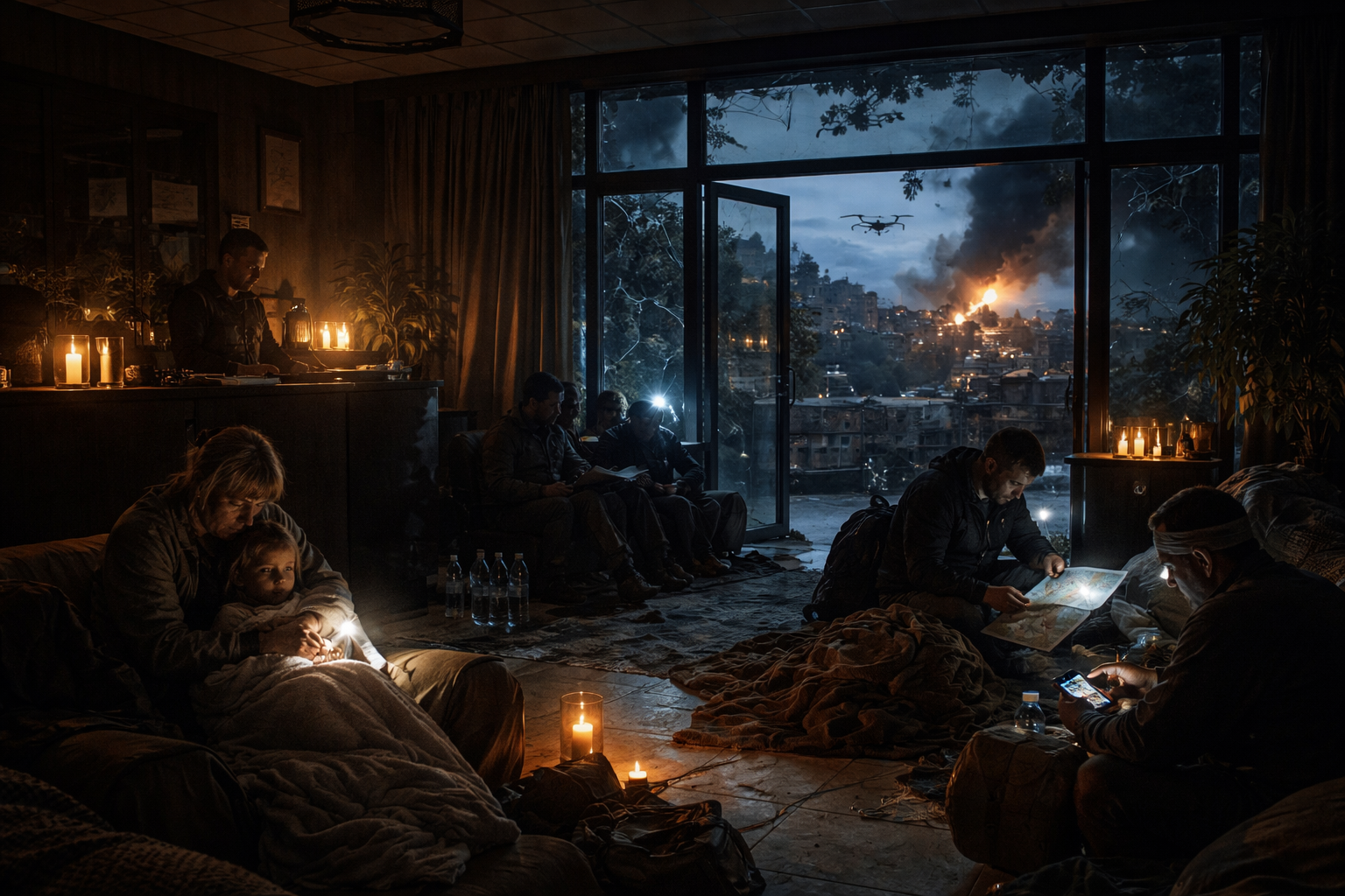 Life in Kherson s no último hotel, imagem de refúgio em meio a ataques e apagões