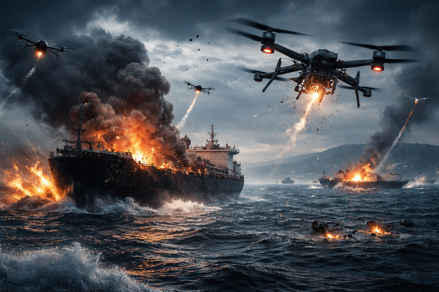 Rising Drone Attacks on Black Sea Ships Escalate Conflict Near NATO Borders