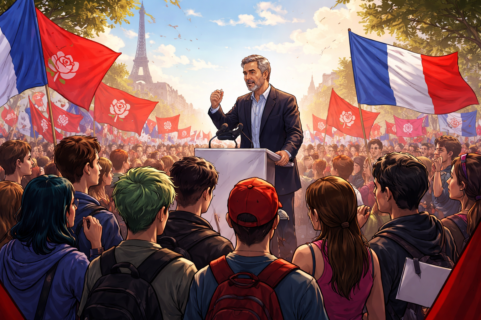France’s Socialist Leader Faces Challenge Winning Young Voters Amid Left-Wing Divisions