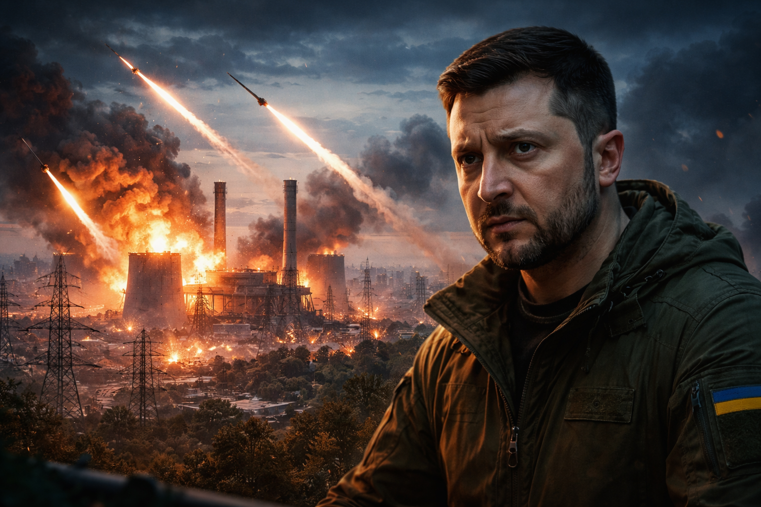 Zelenskyy Says US Provided No Warning Ahead of Russian Missile Strikes on Kyiv Power Plants