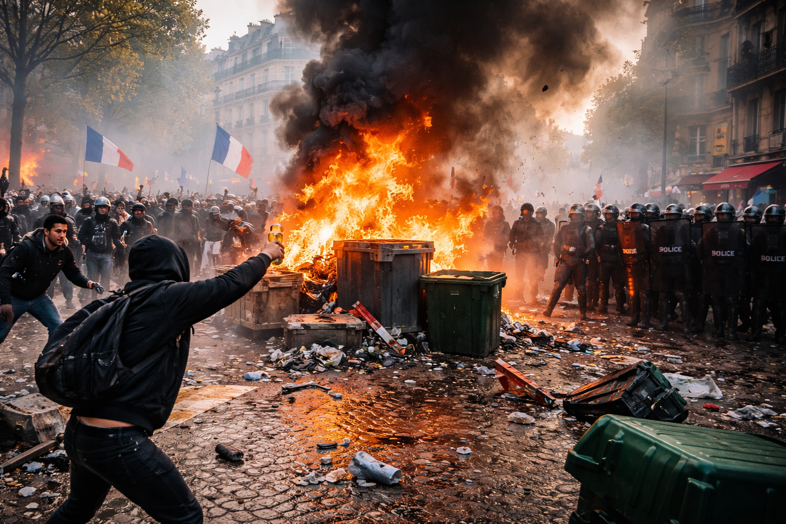 France Faces Widespread Rioting and Arrests Amid Student Protests and Economic Strain