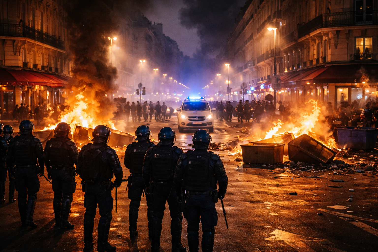 France Imposes Partial Curfews in Several Cities After Weekend Protests Turn Violent