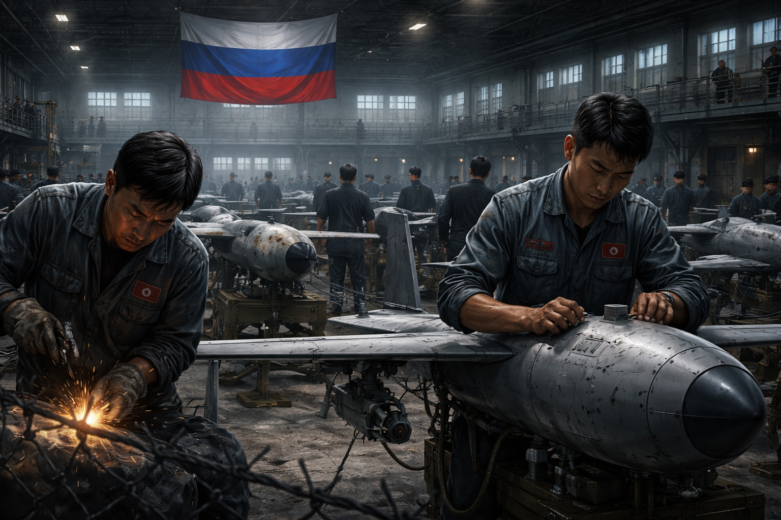 Report Reveals Forced Labor of North Korean Workers at Russian Drone Factory