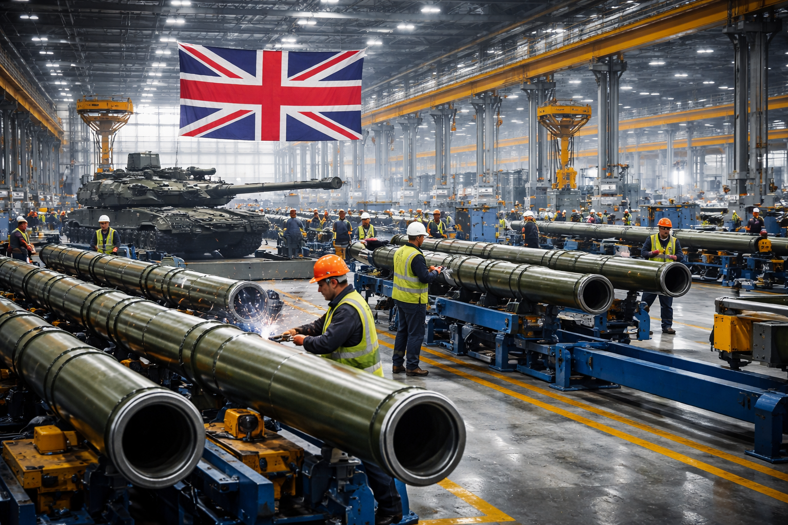 UK Restarts Tank Barrel Production with New Telford Factory Amid European Rearmament