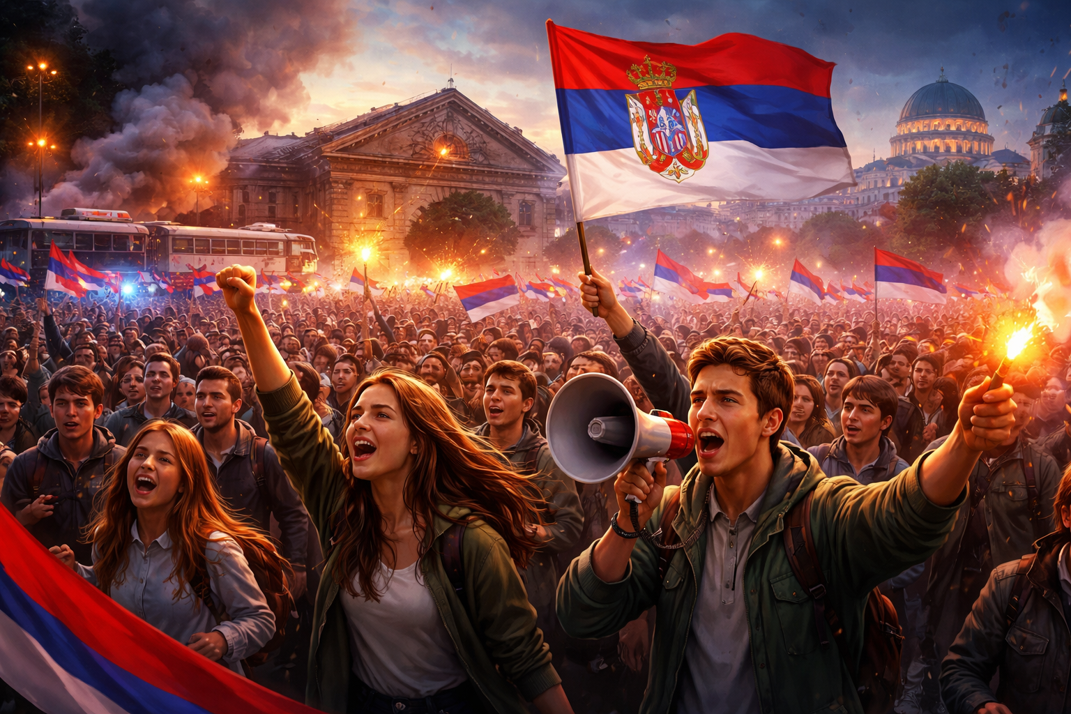 Students Lead Serbia’s Political Change After 2024 Train Station Tragedy