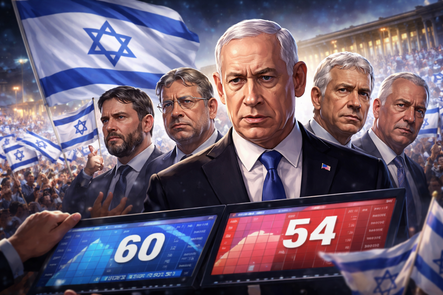 Netanyahu Bloc Narrowly Leads as Israeli Election Results Point to Coalition Challenges