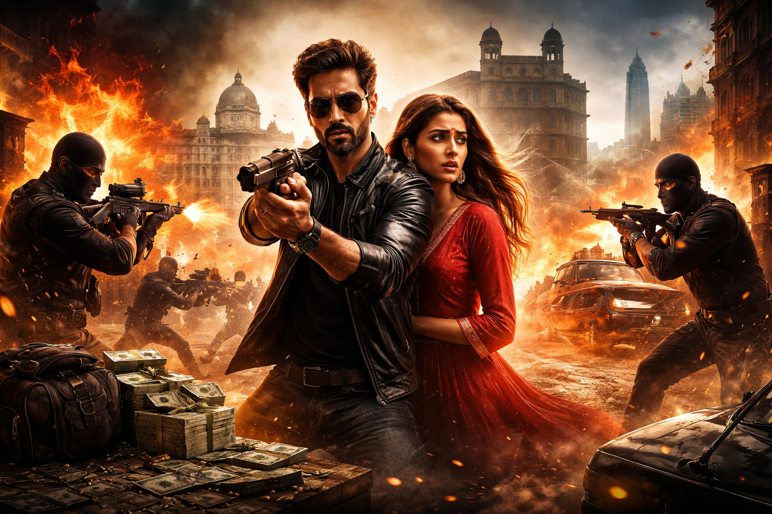 Imagem representando Bollywood Faces New Wave envolta em cenas de violência e crime organizado